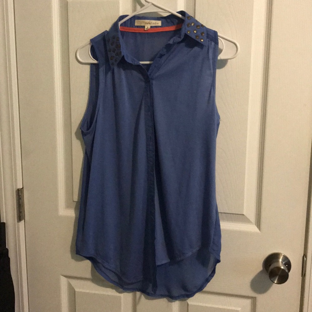 Button down tank top